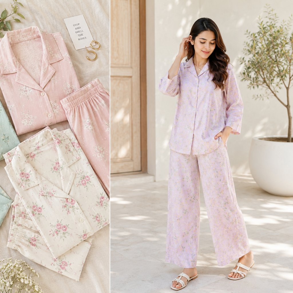 Light coloured cotton clothes for summer